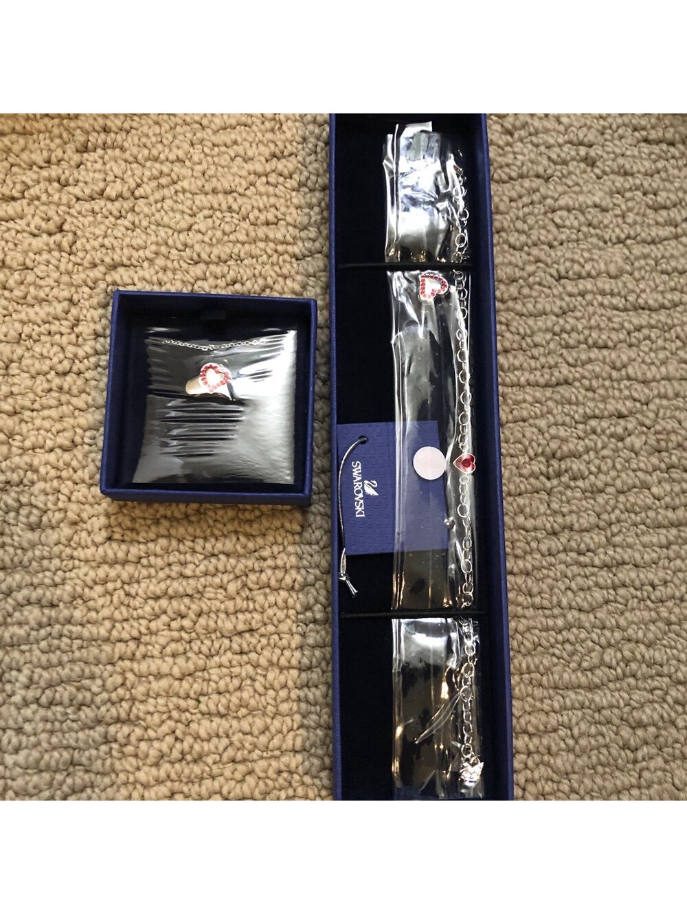Swarovski necklace bracelet set